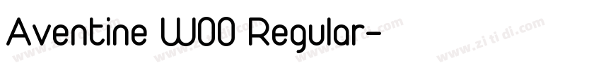 Aventine W00 Regular字体转换
